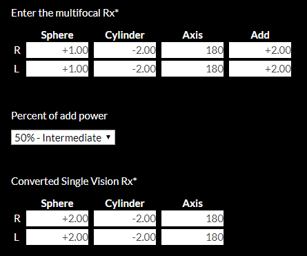 Multifocal to Single-Vision